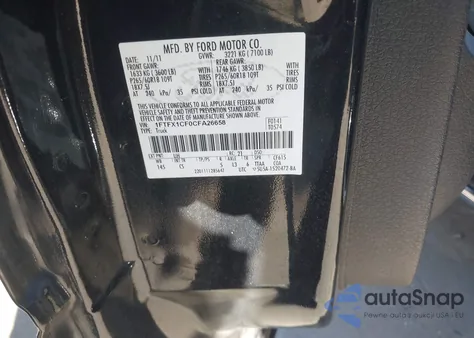 2012 Ford F-150 Stx from USA, damaged, VIN 1FTFX1CF0CFA26658